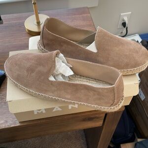Manebi espadrilles “Hamptons” “Vintage Taupe”. Size 12 (45)